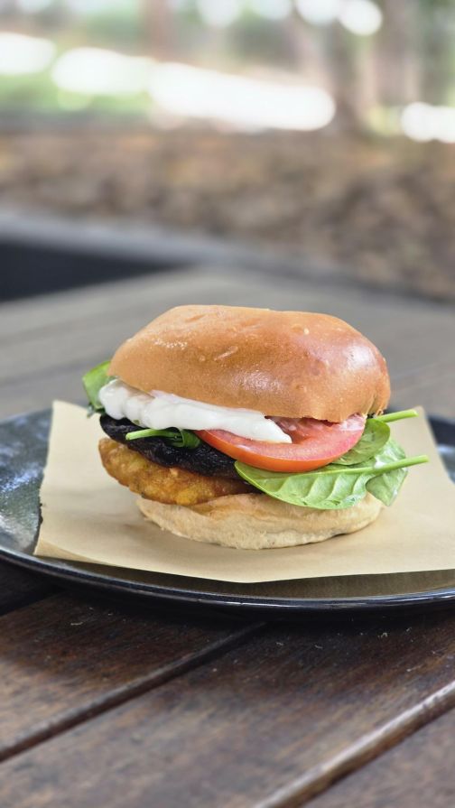 Breakfast Burger Vegan Platter 