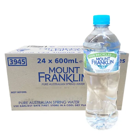 24 x 600ml Mount Franklin water