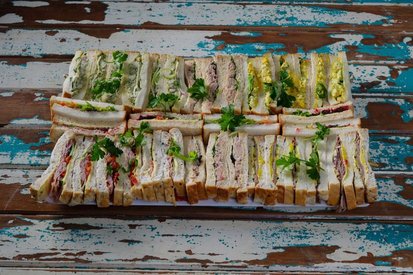 Finger sandwiches platter