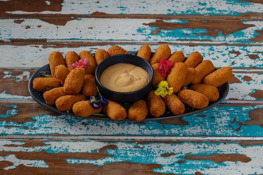 Pea & Mint Croquette Platter (vg)