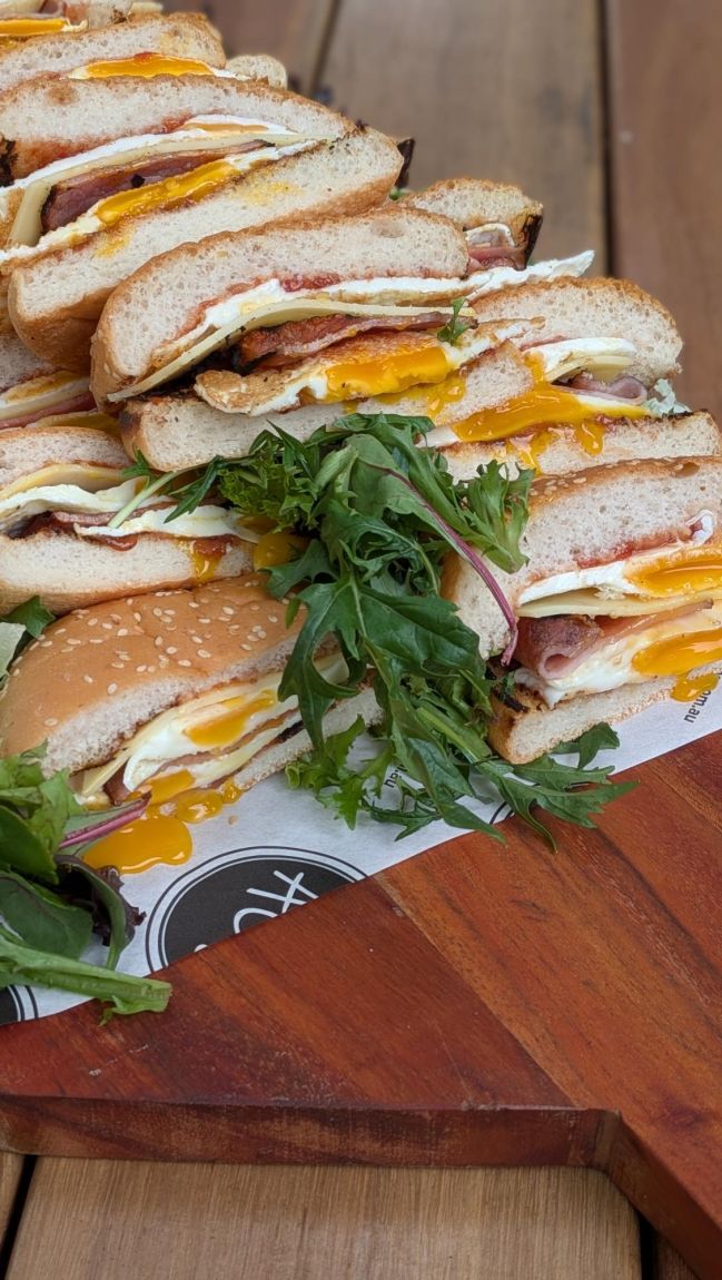 Bacon and Egg Roll Platter