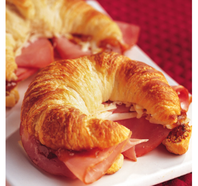 Jumbo Croissant - Ham & Cheese