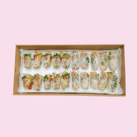 Assorted rice paper rolls 