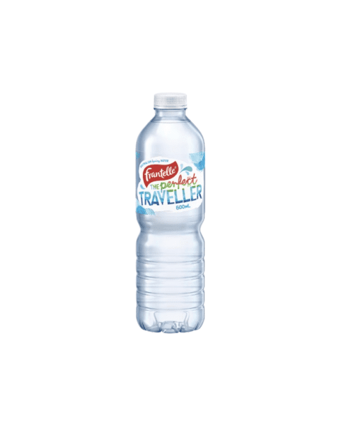 A bottle of water (600ml)
