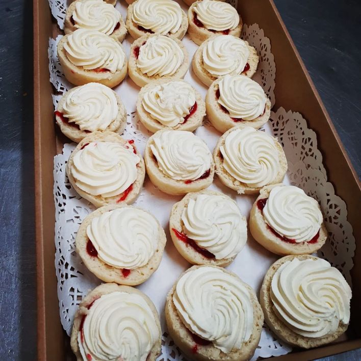 Scones with Jam & Cream (half)