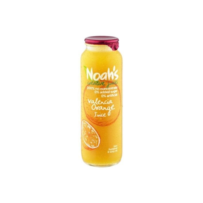 Valencia Orange Juice- Noah's Creative Juices 260ml Glass Bottle