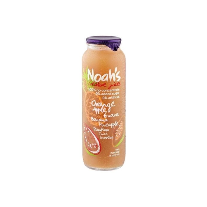Orange Smoothie - Noah's Creative Juices 260ml Glass Bottle
