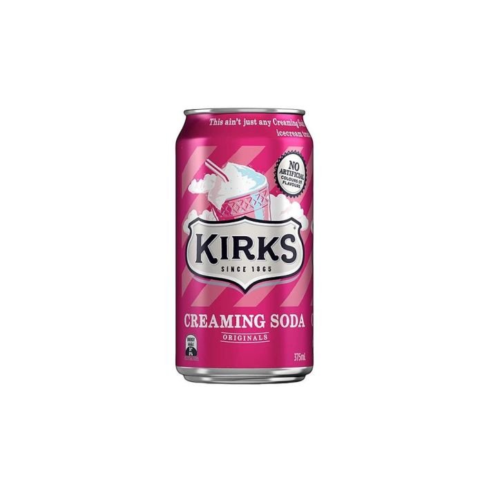 Kirks Creaming Soda - 375 ml Softdrink Can
