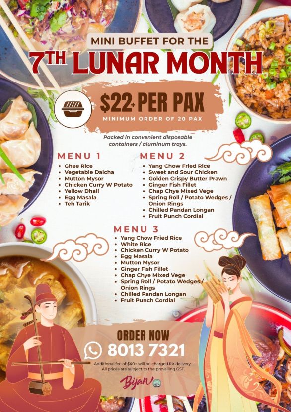 7th Lunar Month Menu 1 (Drop-off) 