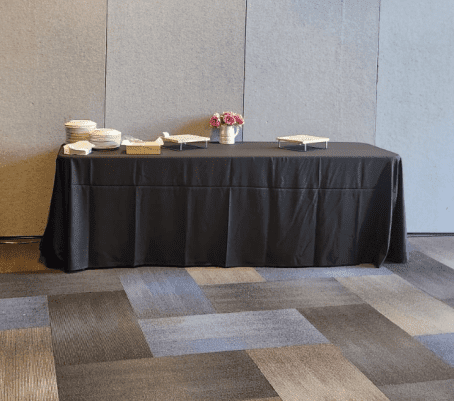 Black Tablecloth (1.8m table)
