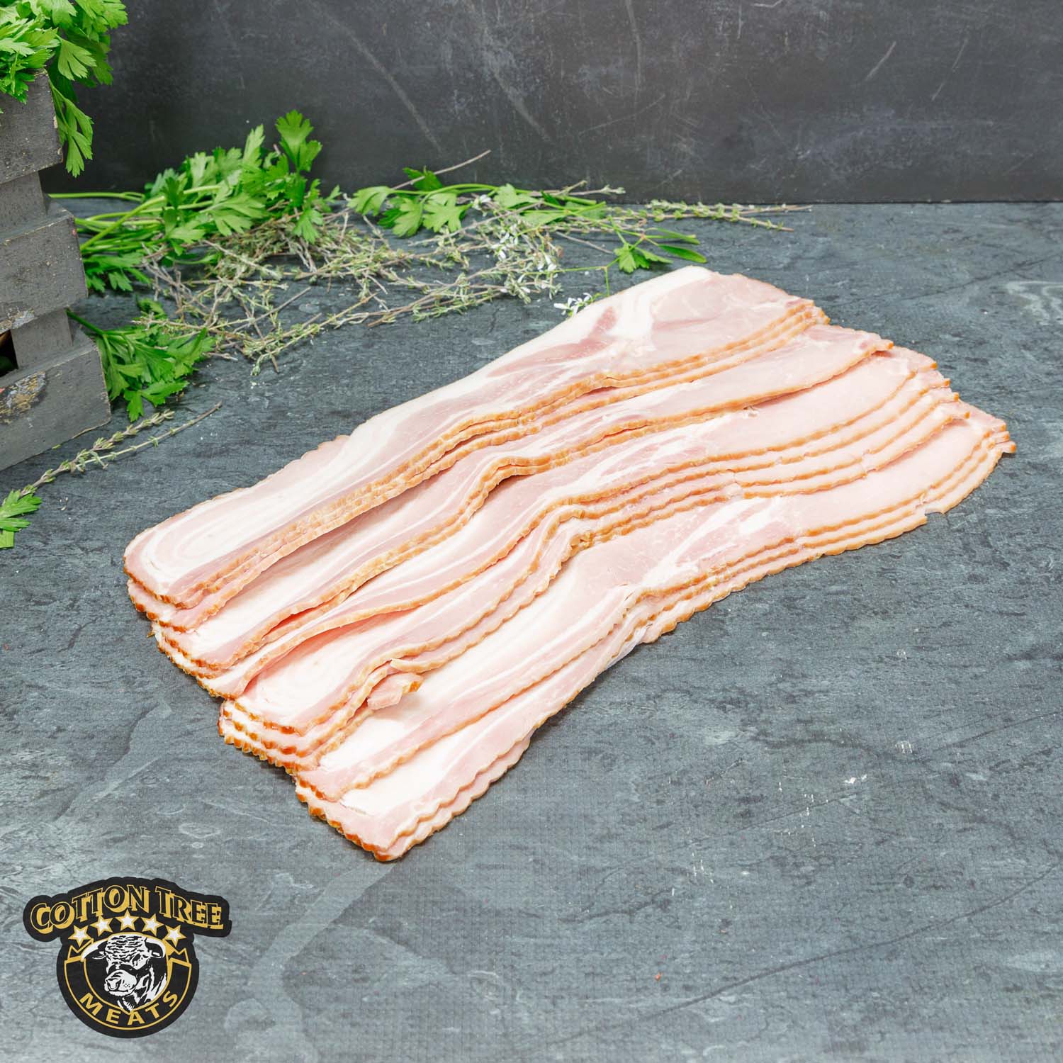 BACON RASHERS RINDLESS CARTON BUY 2+2.5 KILO PACKETS