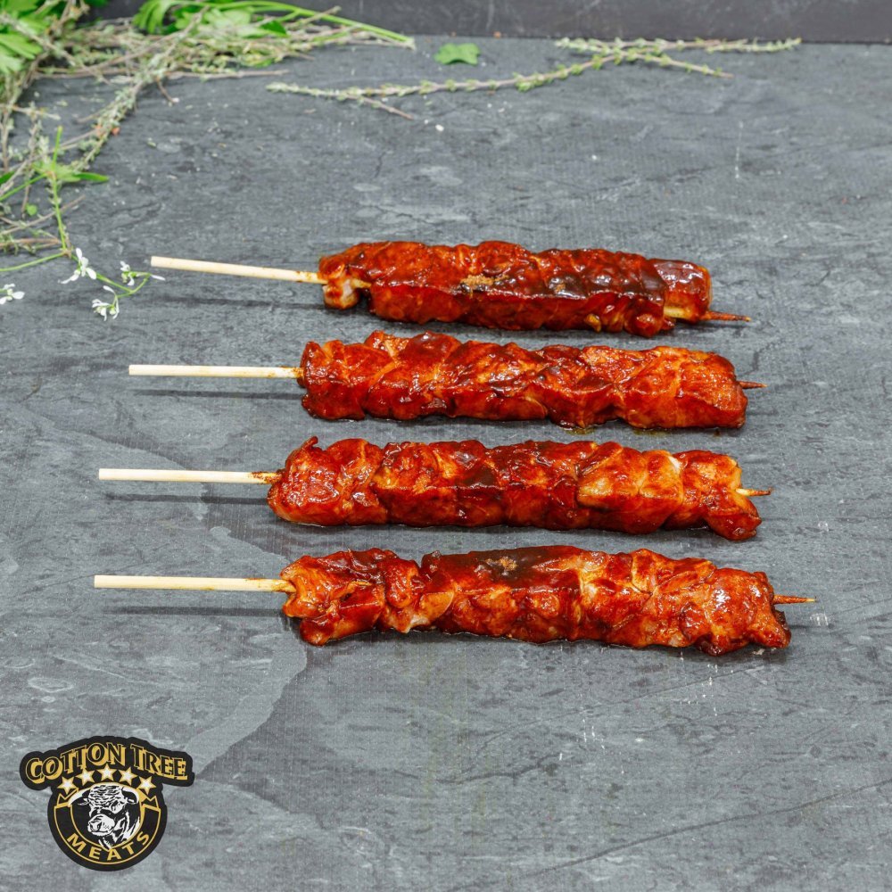 CHICKEN KEBABS HONEY SOY