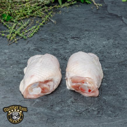 CHICKEN THIGH BONE IN SKIN ON HIP BONE IN