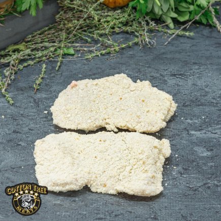 CHICKEN THIGH FILLET SCHNITZELS 150 GRAMS