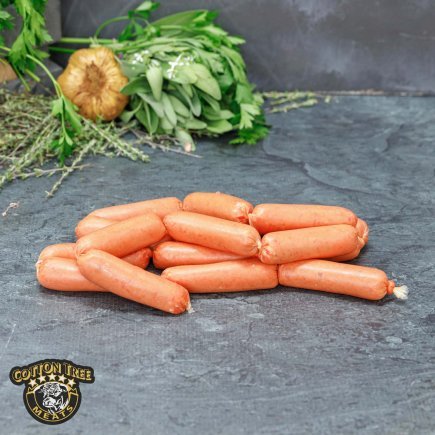 BEEF SAUSAGES CHIPOLATAS BUSH TOMATO & MOUNTAIN PEPPER LEAF