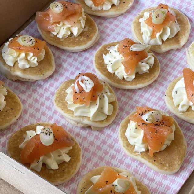 Blini // Salmon and Cream Cheese