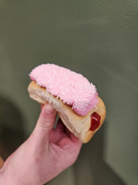 Raspberry Finger Buns