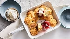 Fresh Baked Scones with Raspberry Jam and Cream