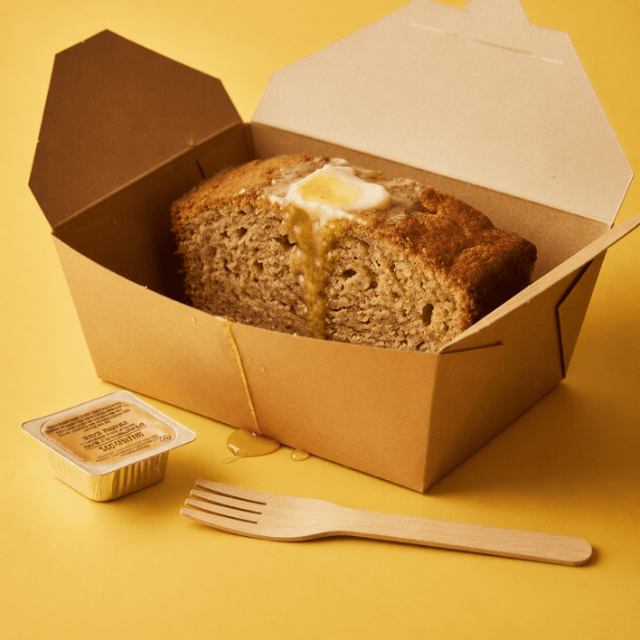 Banana Bread w butter (GF)