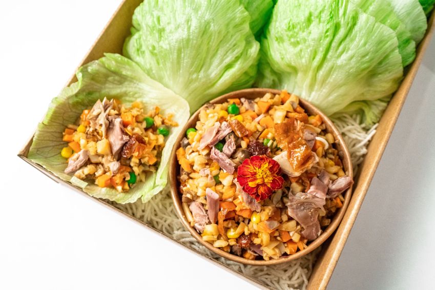 Roast Chicken San Choy Bau (Peking Style)