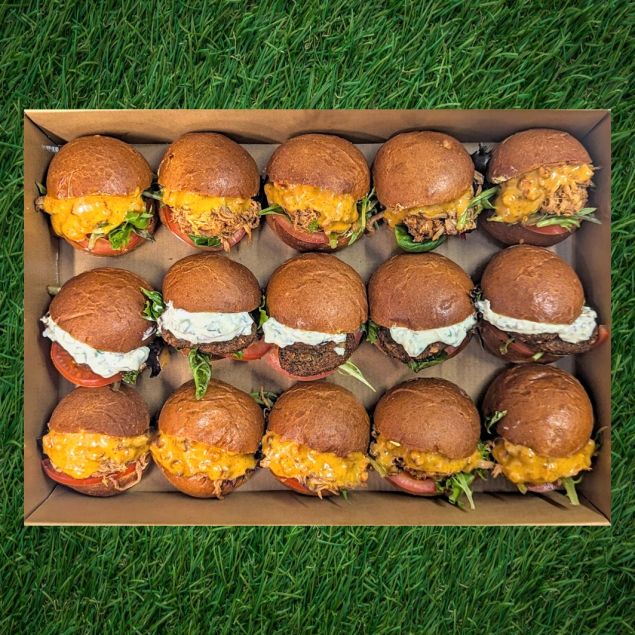 Race Day BBQ Slider Platter 