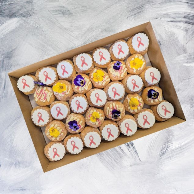 Think Pink Donut Platter 
