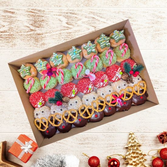 Christmas Donut Platter