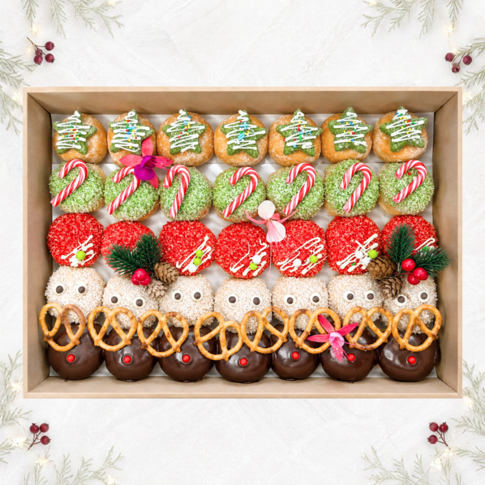 Christmas Donut Platter