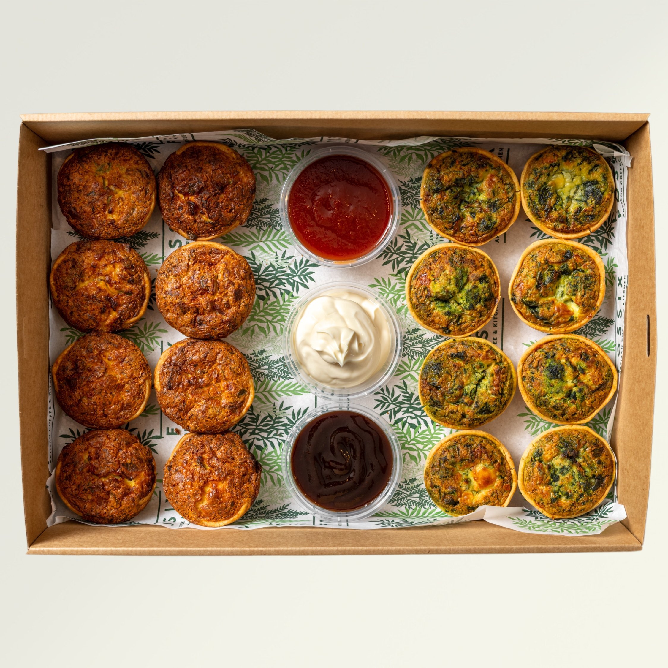 Mini Quiche, platter