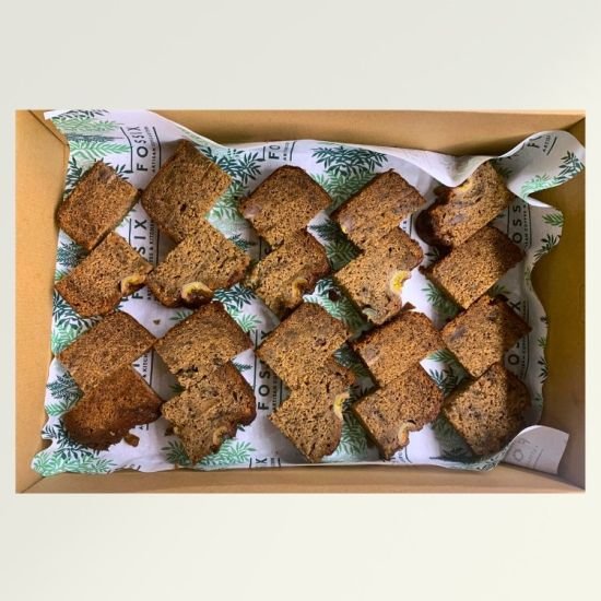 Banana Bread Bites Platter - 16 bite size pieces