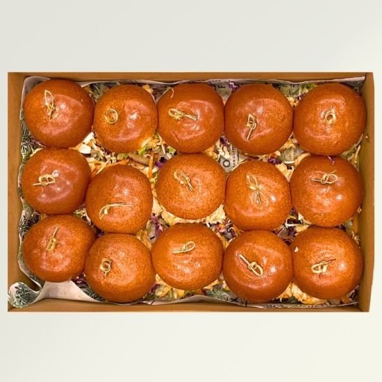 Mini Sliders with truffled mayo & slaw