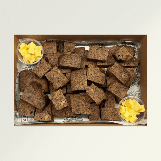 Banana Bread Bites Platter - 16 bite size pieces