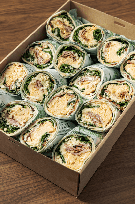 Scrambled Egg Wrap with Bacon