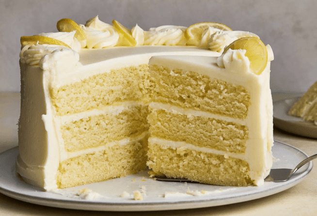 Lemon Cake with Buttercream Icing