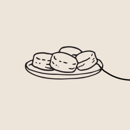 Pumpkin Scones W Butter (1 Per Serve)