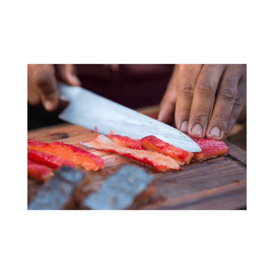  Xmas Beetroot Cured Ocean Trout, Horse Radish with Creme Faiche (GF)