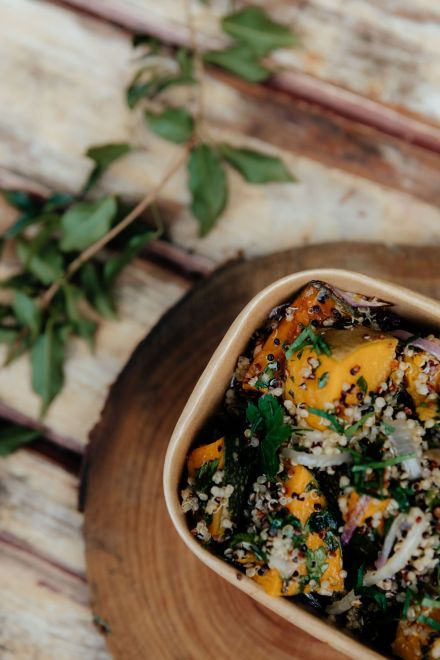 Boxed Sesame Roasted Pumpkin Parsley Quinoa (GF)(VE)(DF)