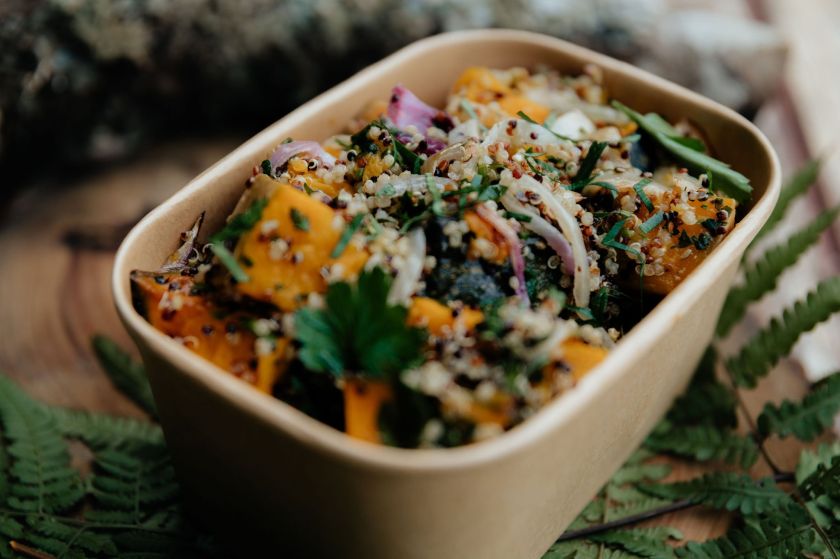Boxed Sesame Roasted Pumpkin Parsley Quinoa (GF)(VE)(DF)