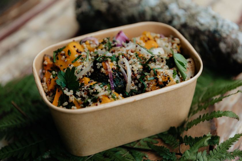Boxed Sesame Roasted Pumpkin Parsley Quinoa (GF)(VE)(DF)
