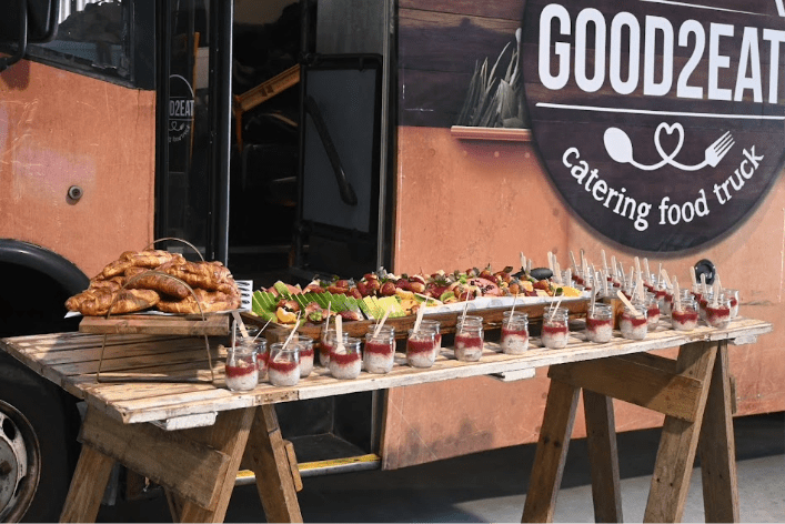 2026 Breakfast station with chef onsite - Mini ham, tomato & cheese croissants, Chia & seasonal fruit pot with lemon balm, Breakfast sliders with pulled BBQ pork & eggs, seasonal fruit grazing board (90pax + will need a wait staff onsite)