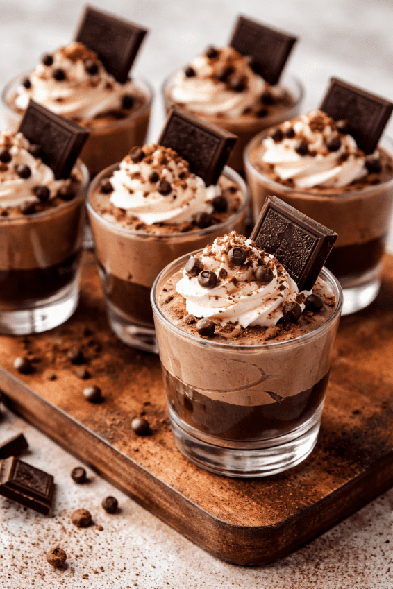 2026 Triple Chocolate mousse cups