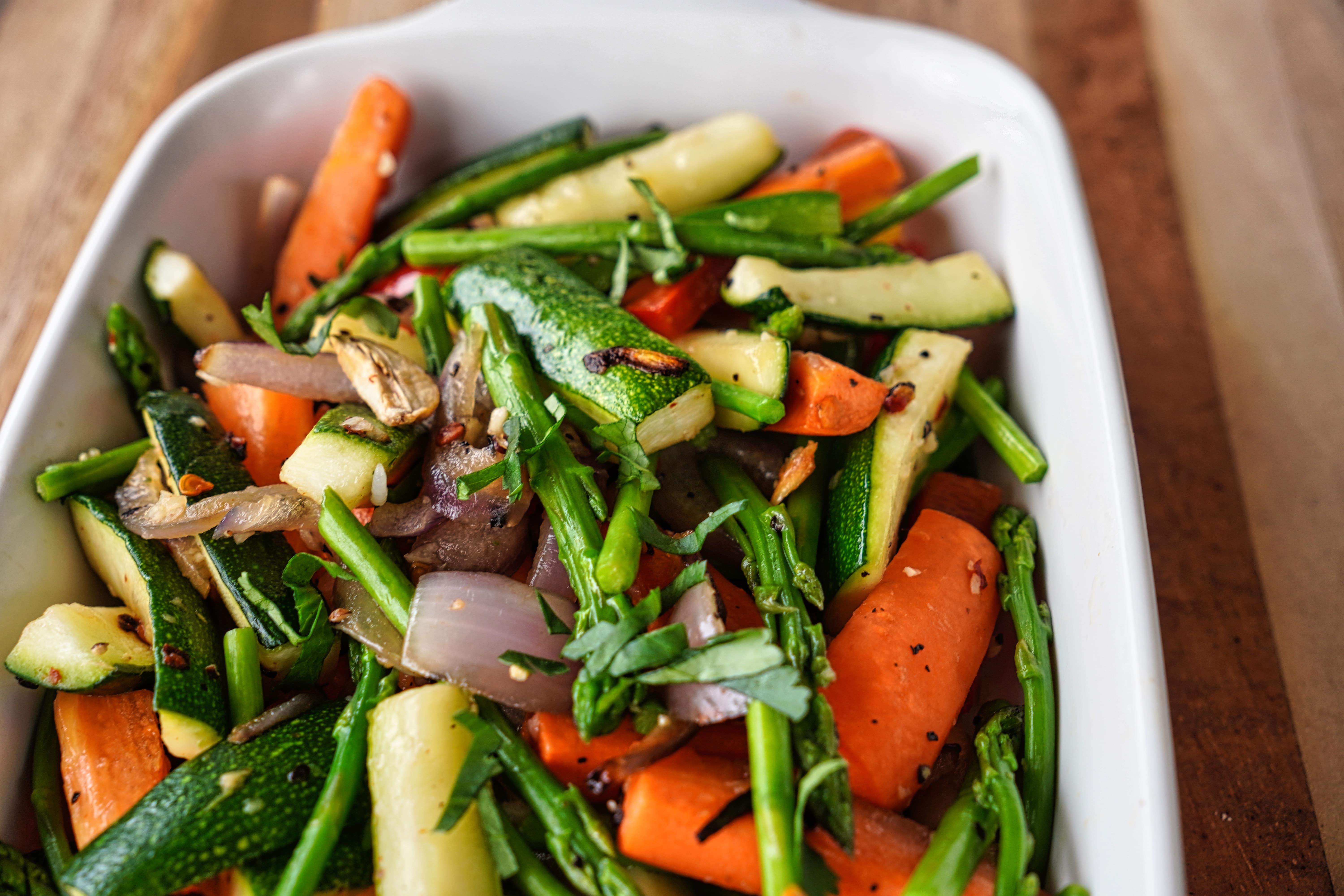 Roasted Spring Vegetables