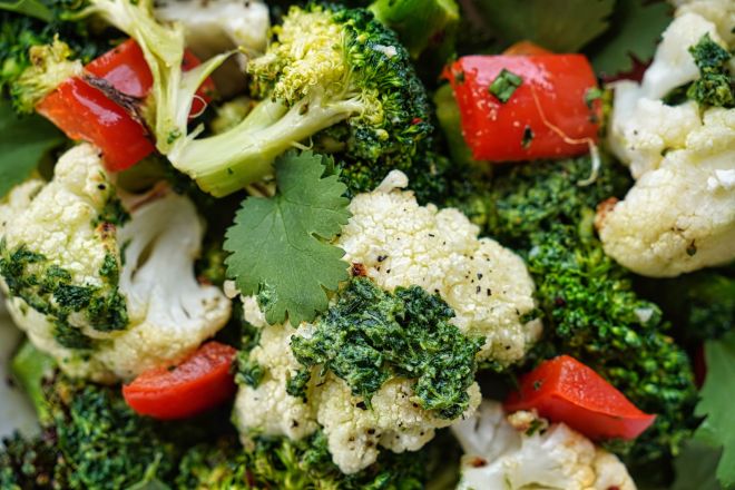 Roasted Vegetables With Bagnet Vert