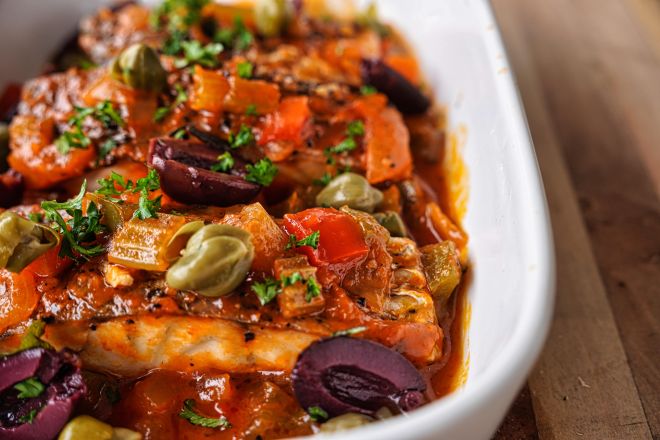 Barramundi Alla Puttanesca