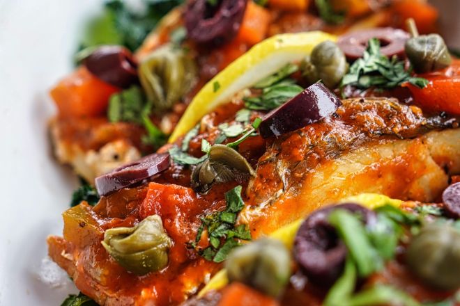 Mediterranean Baked Brazino