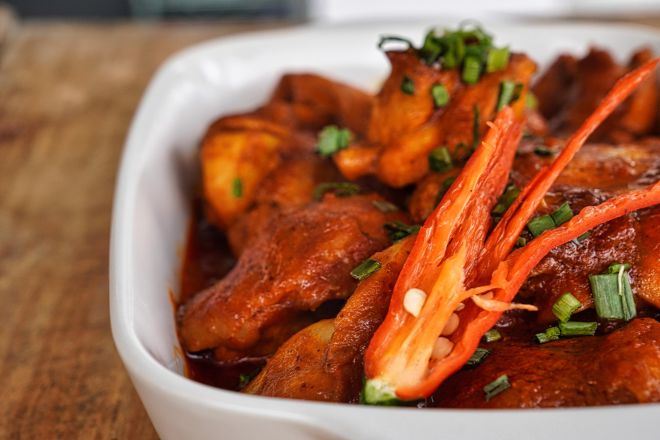 Ayam Masak Merah (Chicken in Spiced Tomato Stew)