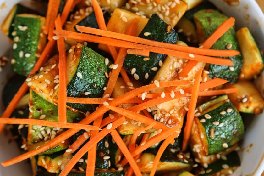 Roasted Zucchini with Gochugaru