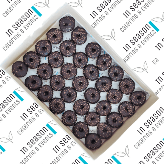 Mini Chocolate Iced Donut (35pc)