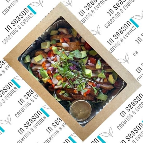 Macadamia Nut Crusted Chicken Salad Platter Box