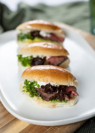 Beef Rillette Roll Box of 24 Roast Beef Fillet Rolls